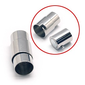 304 cierres magnéticos de tubo de bloqueo de acero inoxidable, columna, 21x10 mm, agujero: 8 mm
