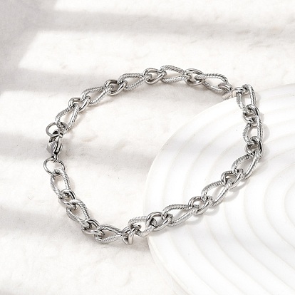 201 из нержавеющей стали Figaro цепи браслеты