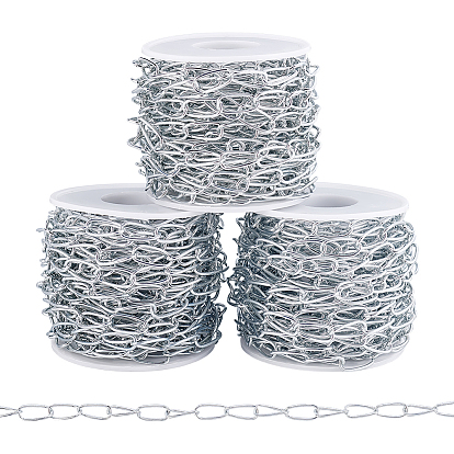 3шт. железные цепи с овальными звеньями, пайки