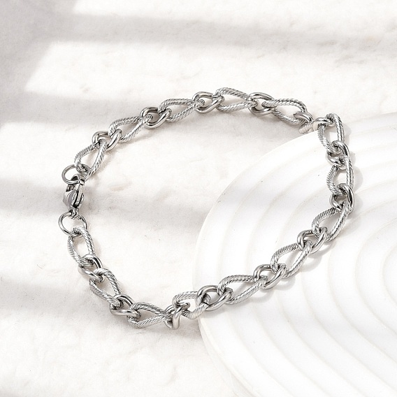 201 из нержавеющей стали Figaro цепи браслеты