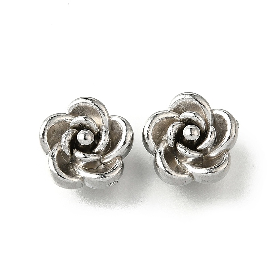 304 из нержавеющей стали разделительные бусины, цветок