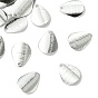 SHEGRACE Brass Pendants, Teardrop Charms, Stamping Blank Tag, Brushed Finish, Cadmium Free & Lead Free & Nickel Free