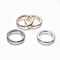 Cubic Zirconia Rings, with Brass Findings
