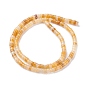 Natural Yellow Aventurine Beads Strands, Heishi Beads, Flat Round/Disc