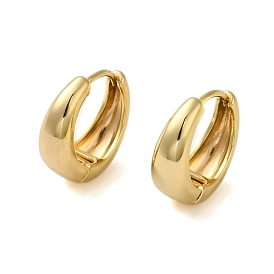Ring Chunky Brass Hoop Earrings for Women