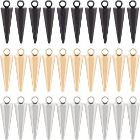 30 шт 3 стиль подвески из нержавеющей стали, шип / конус