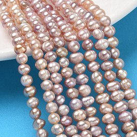 Natural Cultured Freshwater Pearl Beads Strands, Grade 2A++, Potato