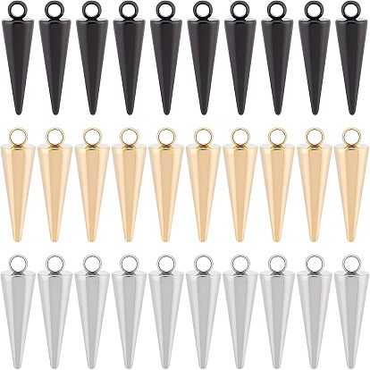 30 шт 3 стиль подвески из нержавеющей стали, шип / конус