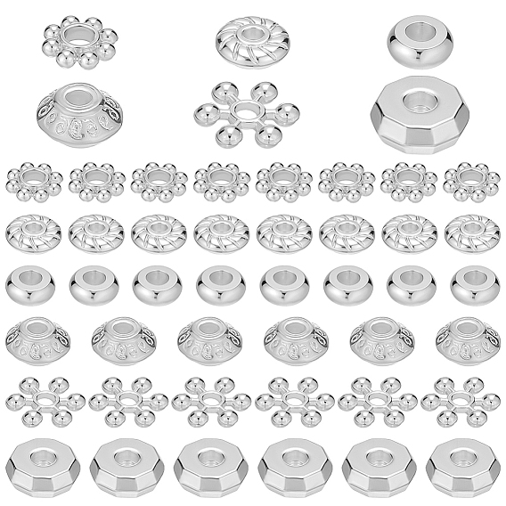 300 шт. 6 стили наборы бусин «сделай сам», включая проставки из сплава и латуни