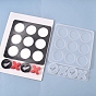 Tic Tac Toe Board Game Silicone Molds, XO Fun Family Games Silicone Epoxy Resin Casting, for DIY Kids Adult Table Game