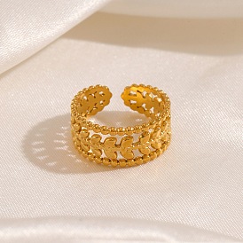 Полые листовые 304 манжеты из нержавеющей стали для женщин