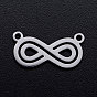 201 Stainless Steel Pendants, Double Infinity