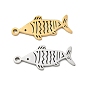 304 colgantes de acero inoxidable, dijes de peces rayados