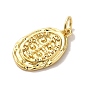 Brass Pendants, with Jump Ring, Oval