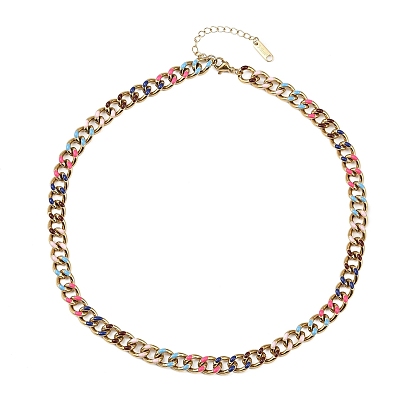 8мм 201 эмалированные кубинские звенья цепи из нержавеющей стали, красочный