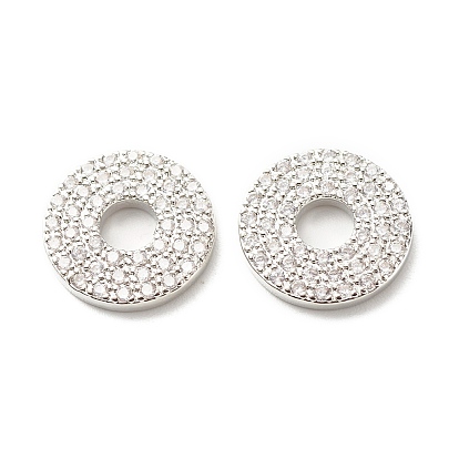 Экологически чистое латунное связующее кольцо из кубического циркония с микропаве, долговечный, без свинца и без кадмия, кольцо