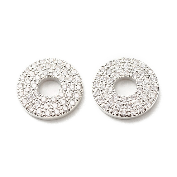 Экологически чистое латунное связующее кольцо из кубического циркония с микропаве, долговечный, без свинца и без кадмия, кольцо