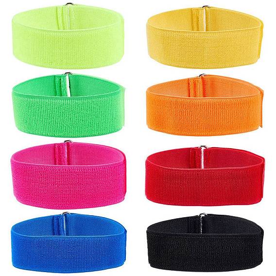 8шт. 8 цветов эластичные ленты, ремни для ног для гоночных игр