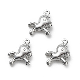 304 Stainless Steel Pendants, Horse Charms