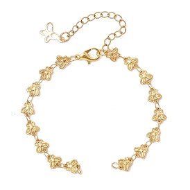 304 Изготовление браслета из нержавеющей стали с цепочкой в виде бабочки, с цинковым сплавом застежками омаров коготь