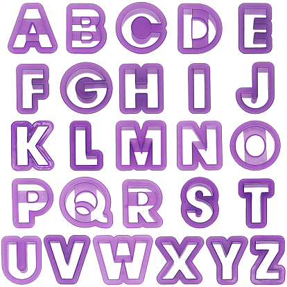 26шт. формочки для печенья из АБС-пластика, инструменты для выпечки, Письмо ~ Z