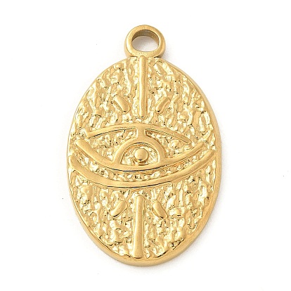 304 подвески из нержавеющей стали, , овал с очарованием глаз