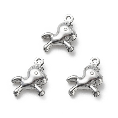 Pendentifs en acier inoxydable, charmes de chevaux