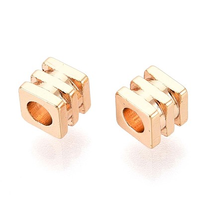 Spacer бисер латунные, без кадмия, без никеля и без свинца, кубические