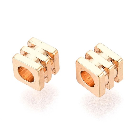 Spacer бисер латунные, без кадмия, без никеля и без свинца, кубические