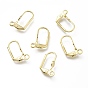 Brass Leverback Earring Findings, with Loop