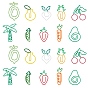 Vegetable and Fruit Iron & Plastic Paperclips, Cute Paper Clips, Funny Bookmark Marking Clips