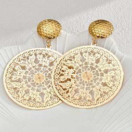 304 полые серьги-гвоздики из нержавеющей стали