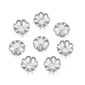 304 caps d'acier inoxydable, multi-pétale, fleur