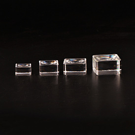 Держатель подставки для стеклянного дисплея квадратной формы для хрустального шара, подставка для хрустальных сфер