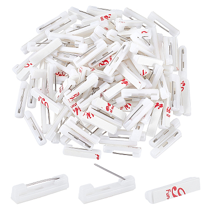 Пластиковые штыри, с клейкой брошью и железным штифтом, прямоугольные