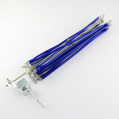 Parapluie en forme de fer à enrouleur de fil rapide support de laine, 460x560mm