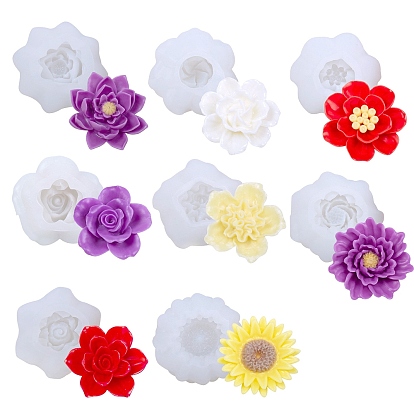 Цветочные пищевые силиконовые формы для свечей своими руками, для изготовления свечей