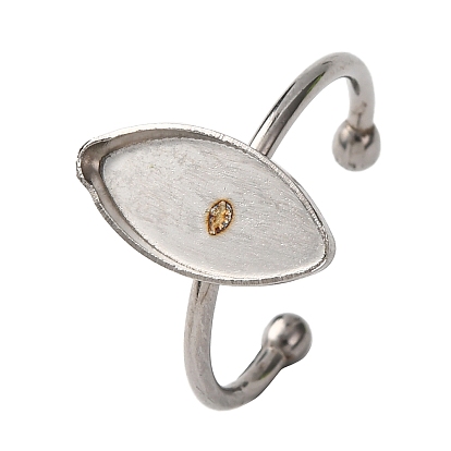 304 компоненты открытого кольца манжеты из нержавеющей стали, простые настройки кольца пэда, лошадиный глаз 