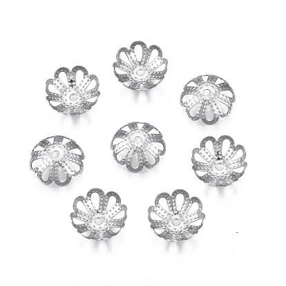 304 caps d'acier inoxydable, multi-pétale, fleur