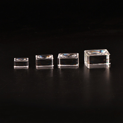 Держатель подставки для стеклянного дисплея квадратной формы для хрустального шара, подставка для хрустальных сфер