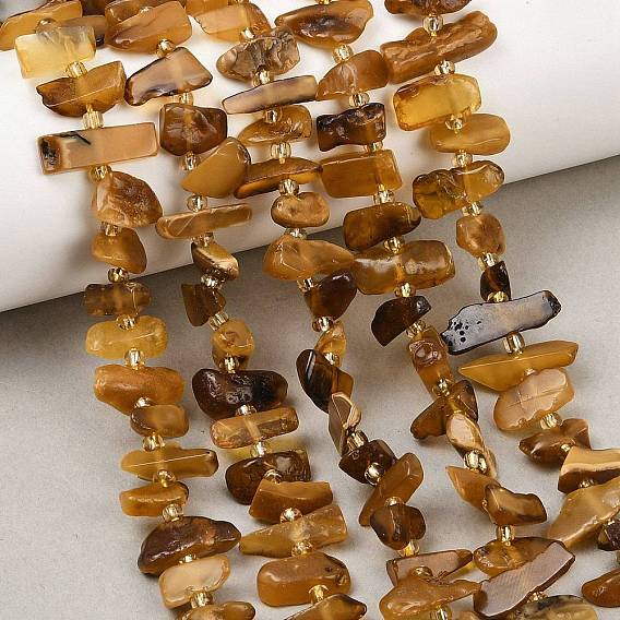 Янтарные шарики нити, самородки, с бисером