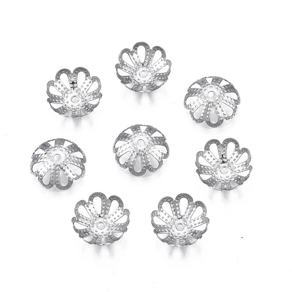 304 caps d'acier inoxydable, multi-pétale, fleur