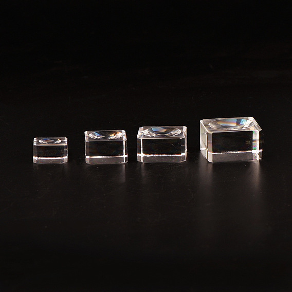 Держатель подставки для стеклянного дисплея квадратной формы для хрустального шара, подставка для хрустальных сфер