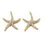Латунные микро проложить кубического циркония подвески, без кадмия и без свинца, прелести морская звезда, с целью перехода в кольце