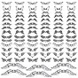 150Pcs 15 Styles Tibetan Style Alloy Fairy Wing Beads, Cadmium Free & Lead Free