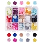 15colors ABS Plastic Imitation Pearl Cabochons, Flower