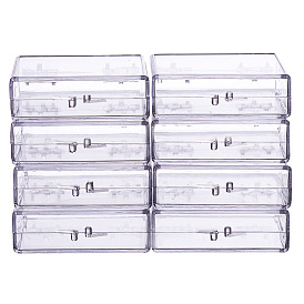 Transparent Plastic Bead Containers, Cuboid