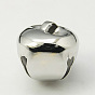Iron Bell Pendants, Nice For Christmas Day Decoration, 18~20x18~20x18~20mm, Hole: 5x3mm