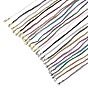 3.5MM Polyester Metallic Cord Braided Cord Necklace Making, with Brass Findings and 202 Stainless Steel Lobster Claw Clasps, Long-Lasting Plated, Rack Plating