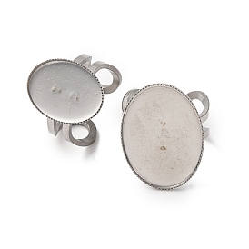 304 выводы открытой манжеты из нержавеющей стали, настройки кольца чашки безеля, овальные